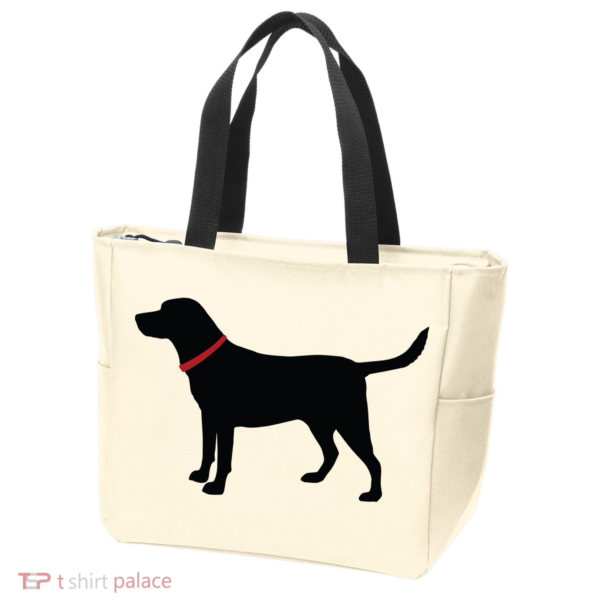 Labrador Retriever Black Tote Bag
