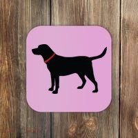Labrador Retriever Black Coaster thumb 0