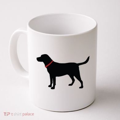 Labrador Retriever Black Coffee Mug