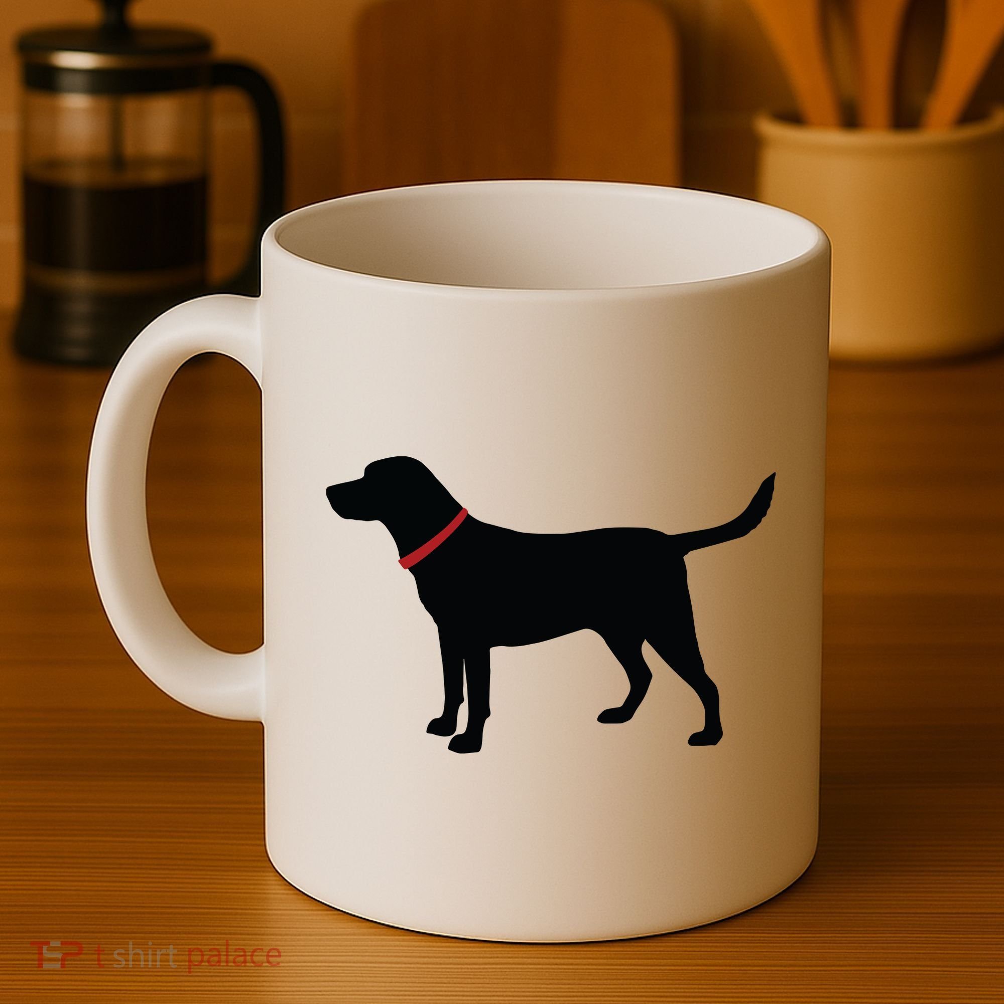 Labrador Retriever Black Coffee Mug