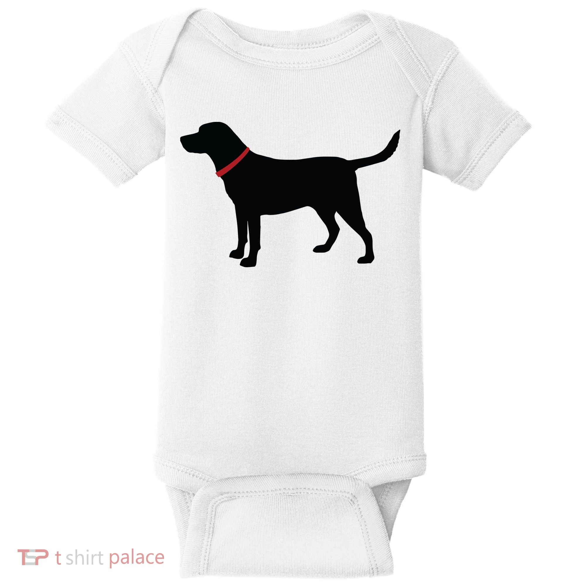 Labrador Retriever Black Baby Bodysuit