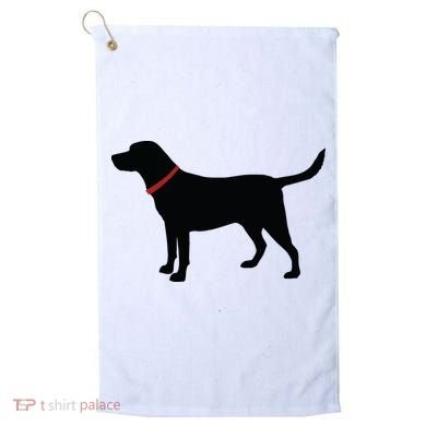 Labrador Retriever Black Golf Towel