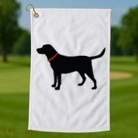 Labrador Retriever Black Golf Towel thumb 1