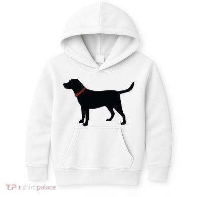 Labrador Retriever Black Kids Hoodie
