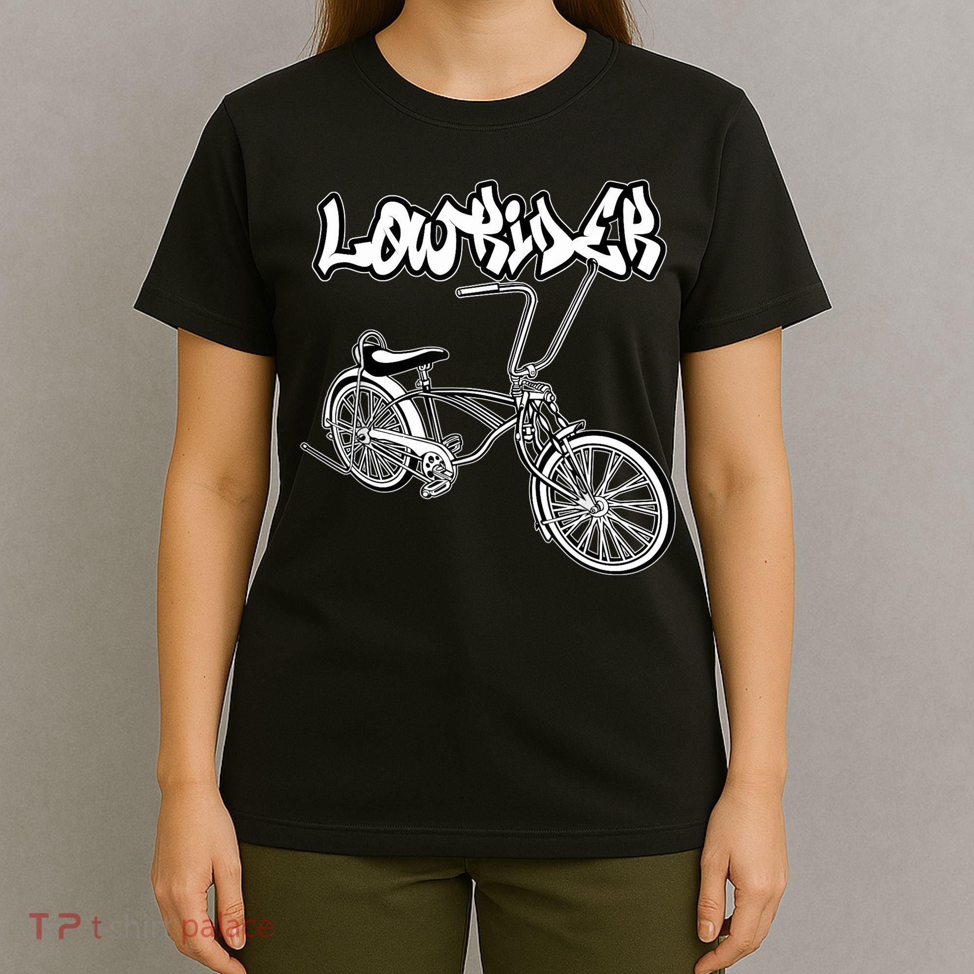 Low Rider Bicycle For . Chicano Cholo Lowrider Bike T-Shirt