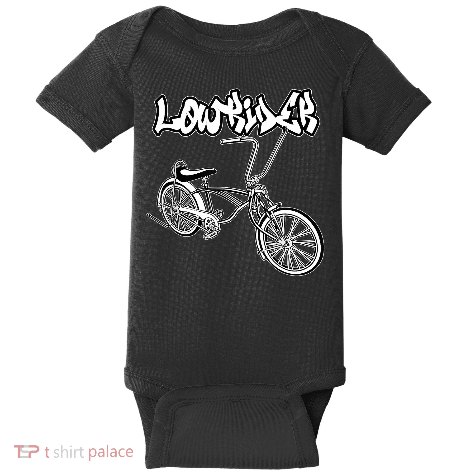 Low Rider Bicycle For . Chicano Cholo Lowrider Bike Baby Bodysuit