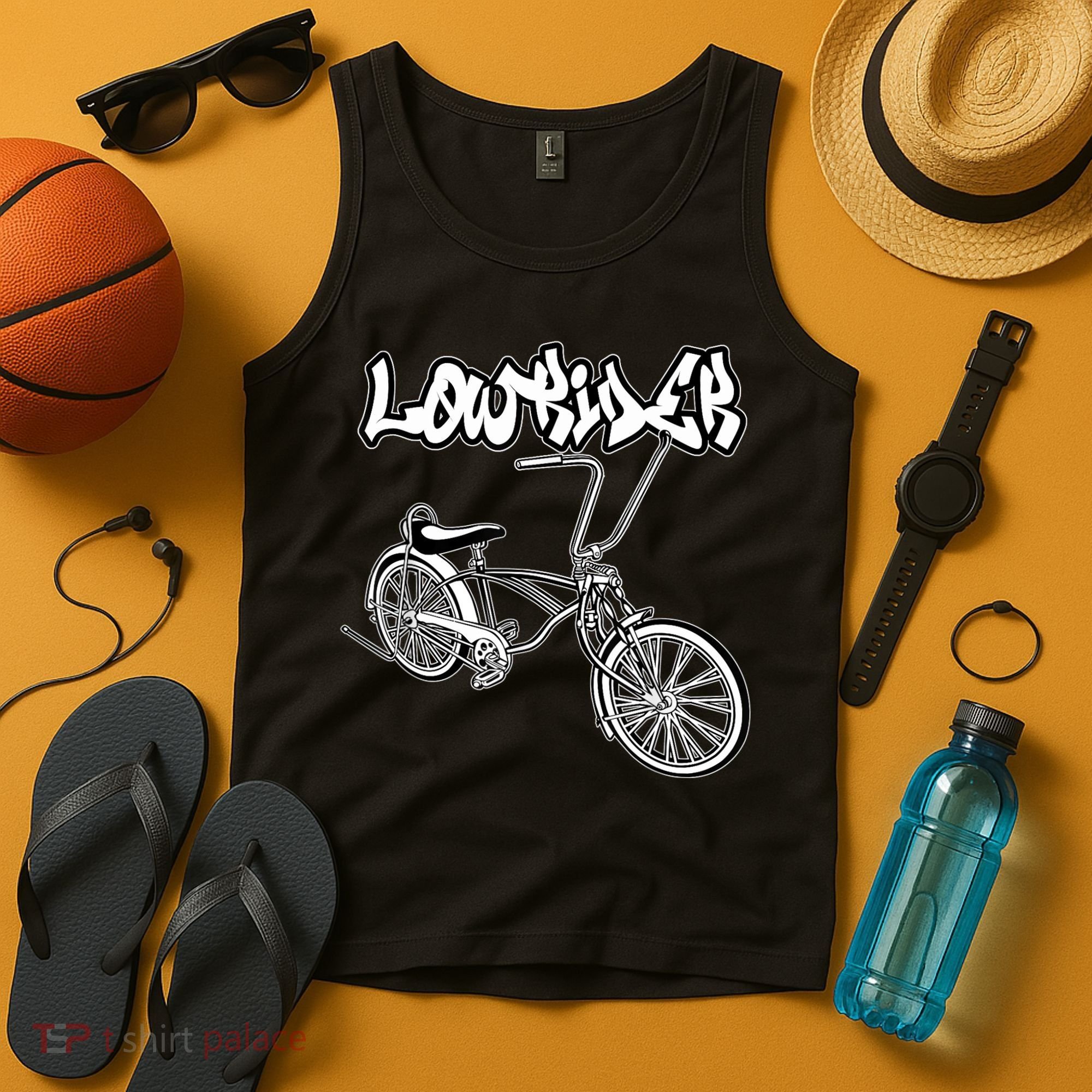 Low Rider Bicycle For . Chicano Cholo Lowrider Bike Tank Top