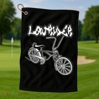 Low Rider Bicycle For . Chicano Cholo Lowrider Bike Golf Towel thumb 1
