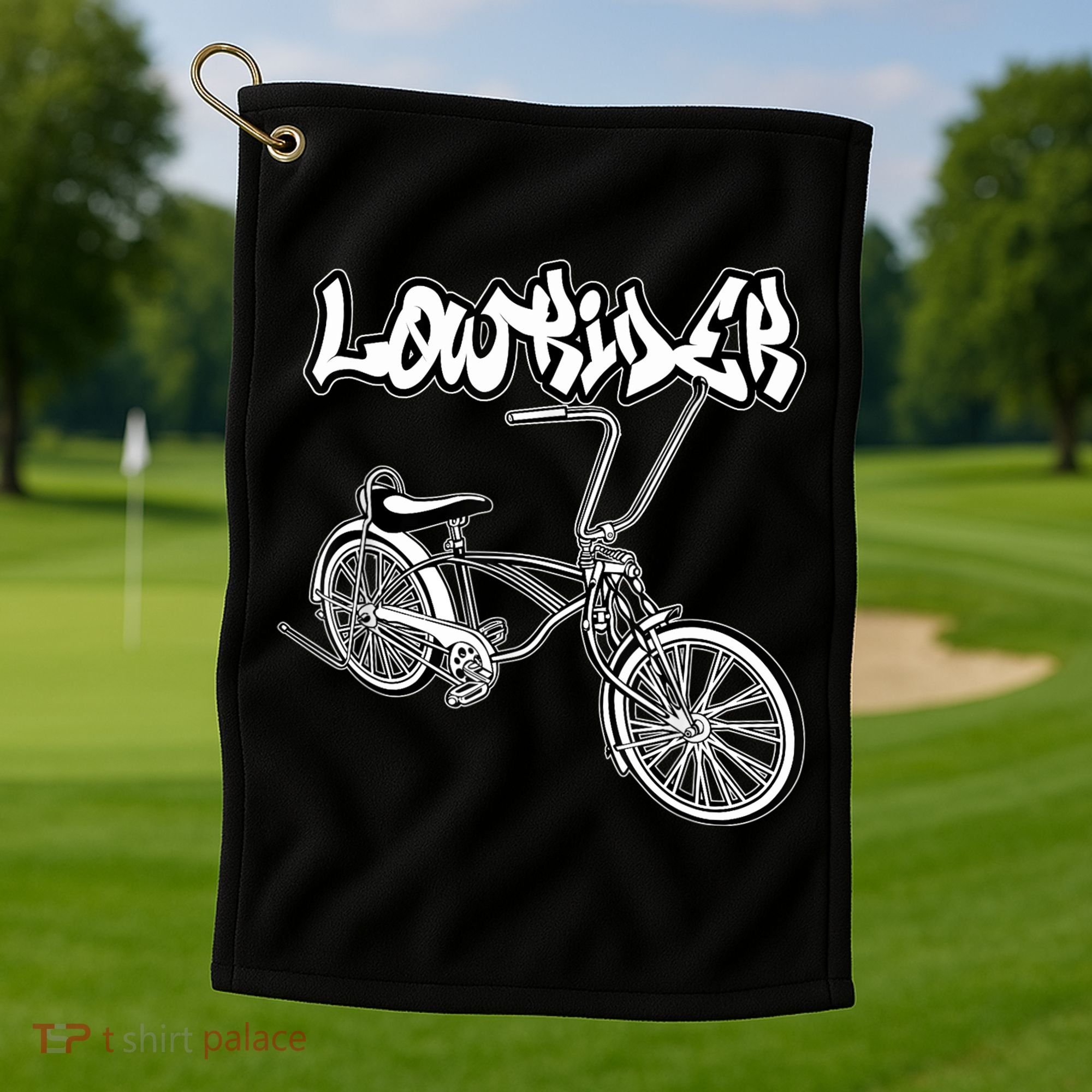 Low Rider Bicycle For . Chicano Cholo Lowrider Bike Golf Towel