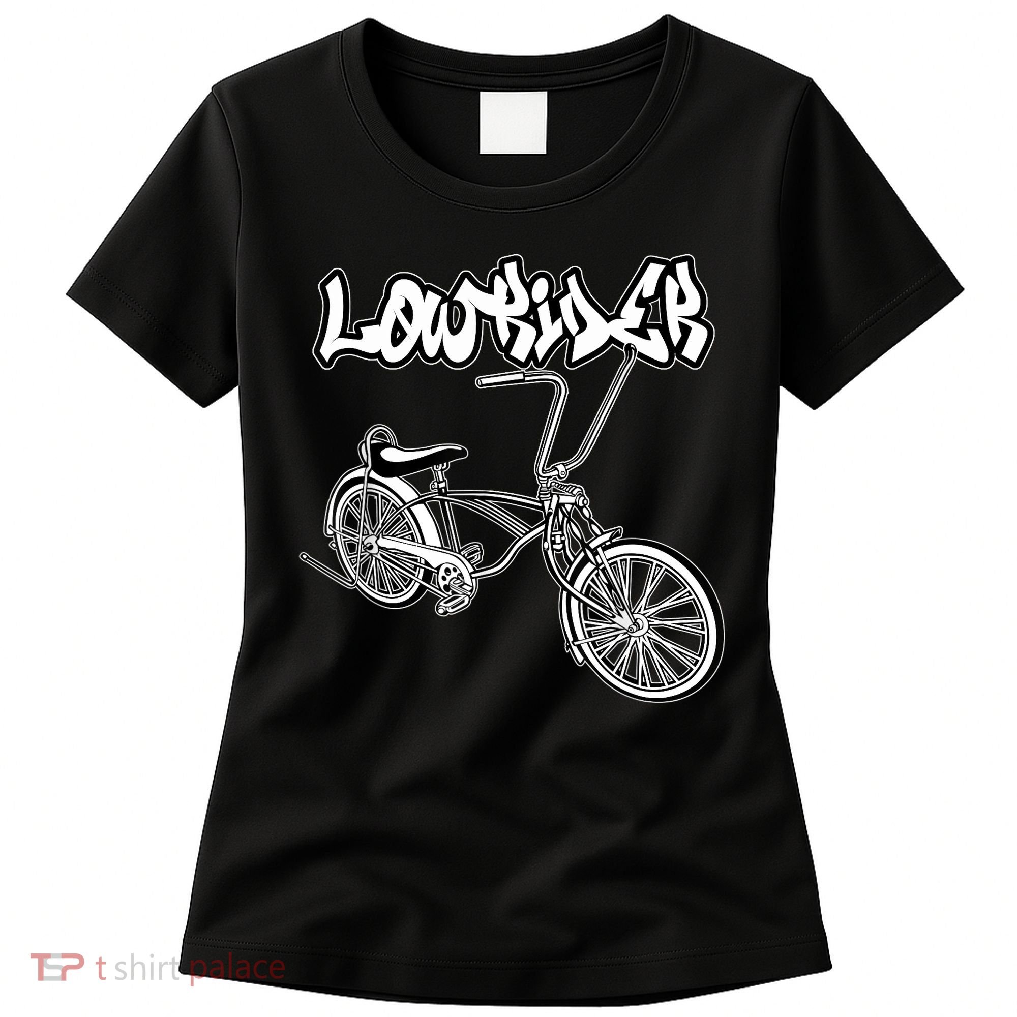 Low Rider Bicycle For . Chicano Cholo Lowrider Bike Women's T-Shirt