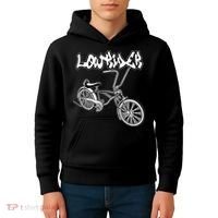 Low Rider Bicycle For . Chicano Cholo Lowrider Bike Kids Hoodie thumb 4