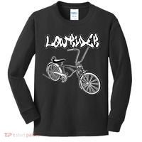 Low Rider Bicycle For . Chicano Cholo Lowrider Bike Kids Long Sleeve Shirt thumb 0