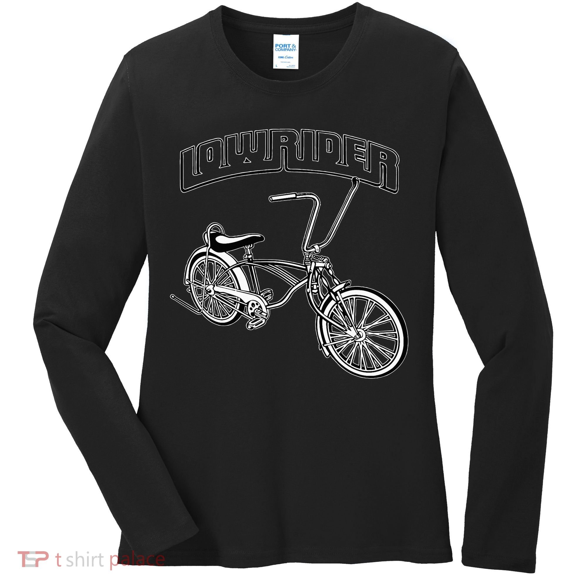 Low Rider Bicycle For Chicano Cholo Lowrider Bike Women's Long Sleeve Shirt