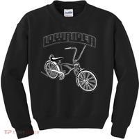 Low Rider Bicycle For Chicano Cholo Lowrider Bike Kids Sweatshirt thumb 0