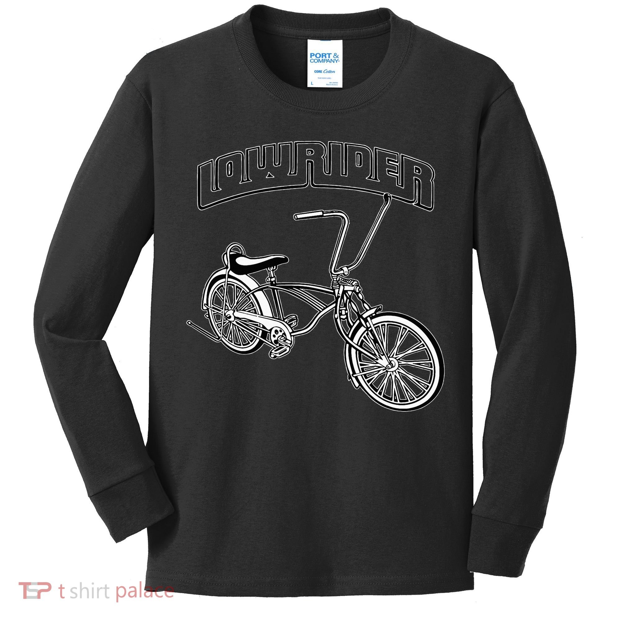 Low Rider Bicycle For Chicano Cholo Lowrider Bike Kids Long Sleeve Shirt