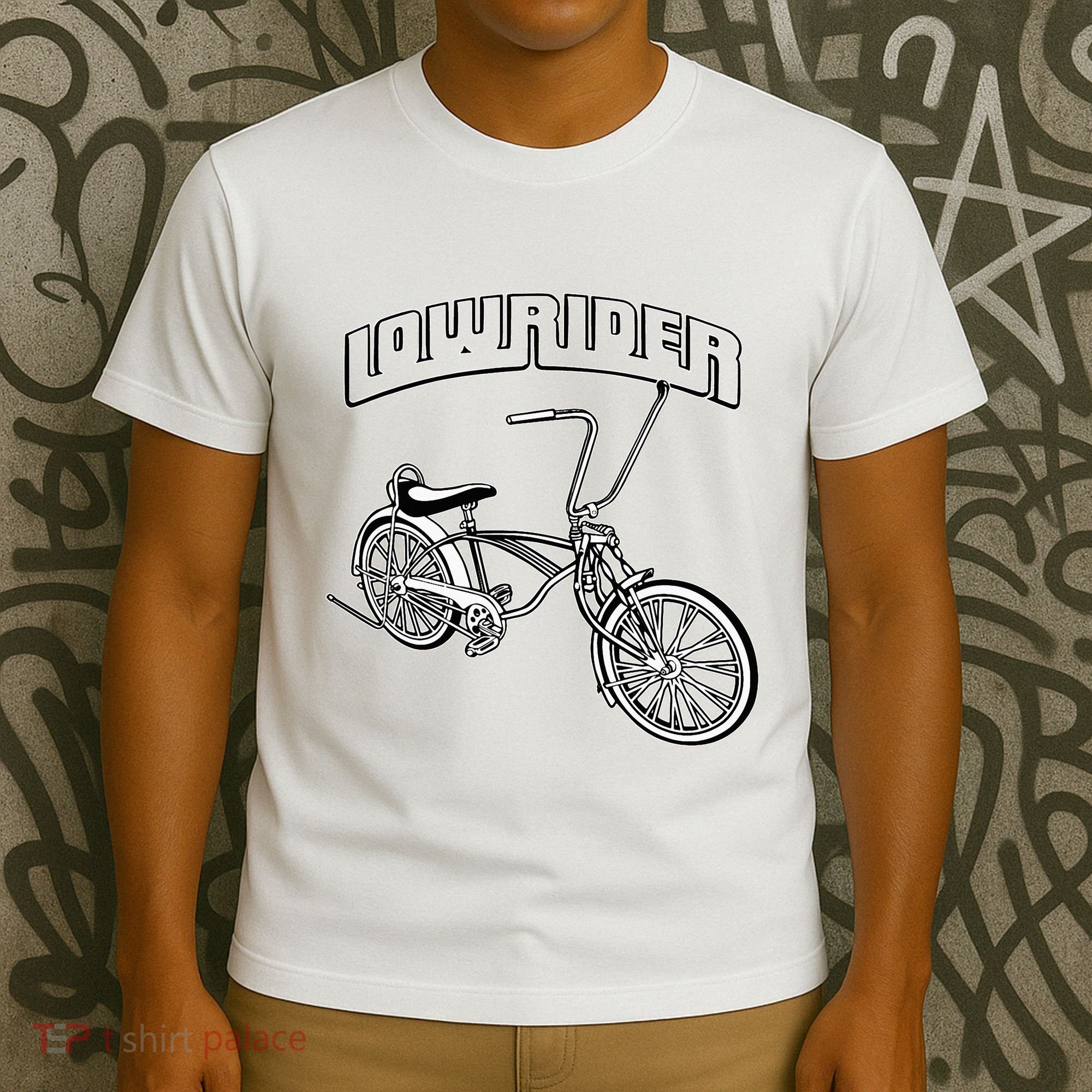 Low Rider Bicycle Chicano Cholo Lowrider Bike T-Shirt