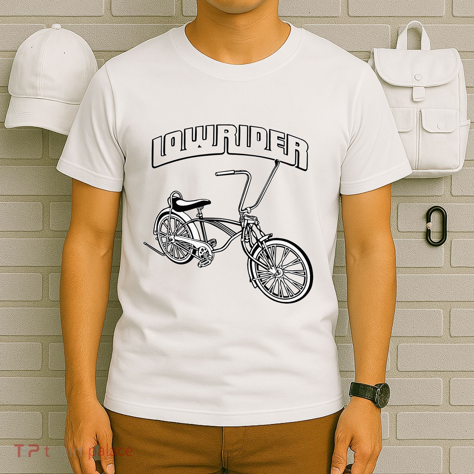 Low Rider Bicycle Chicano Cholo Lowrider Bike T-Shirt