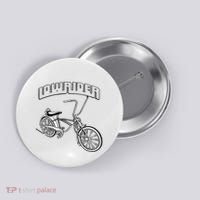 Low Rider Bicycle Chicano Cholo Lowrider Bike Button thumb 0