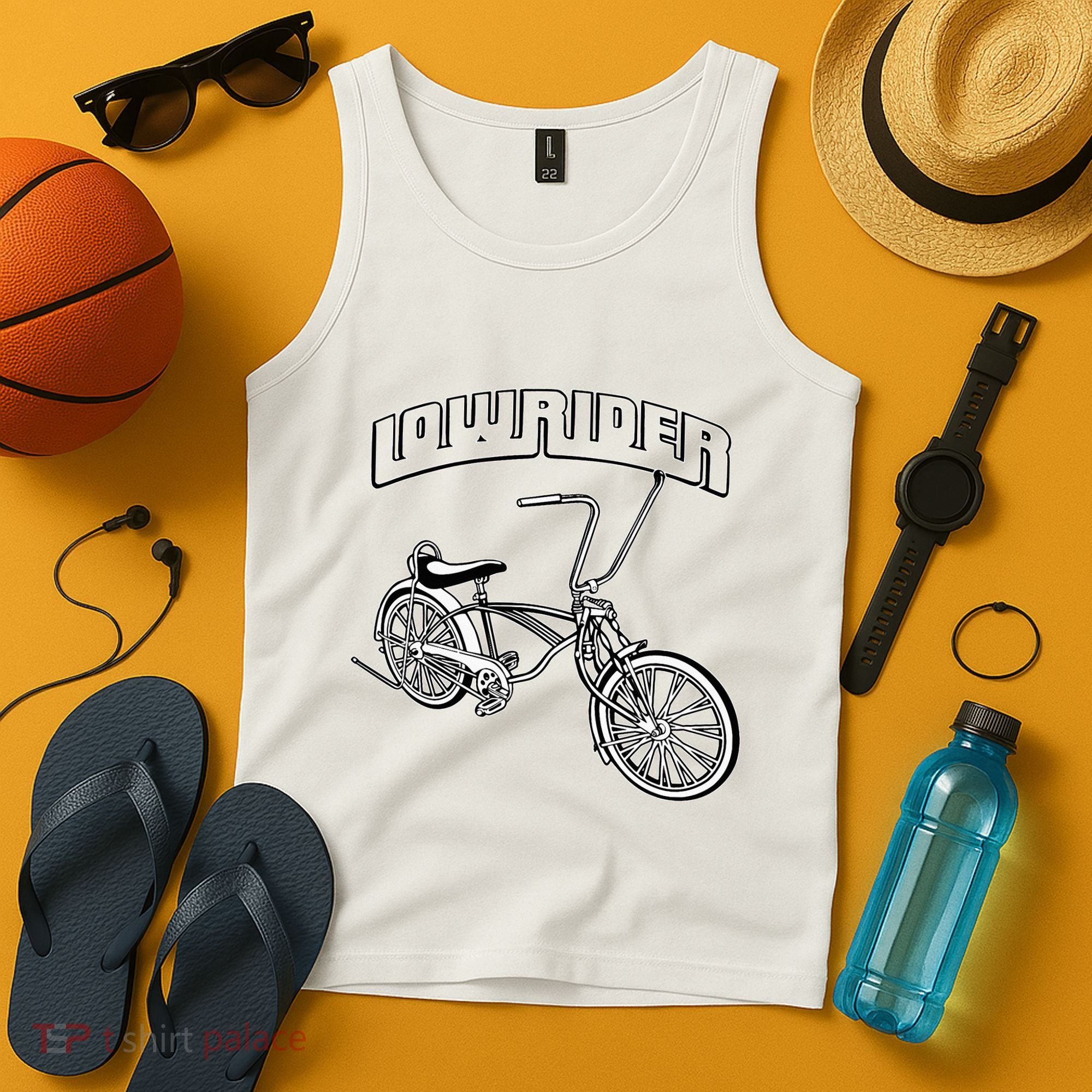 Low Rider Bicycle Chicano Cholo Lowrider Bike Tank Top