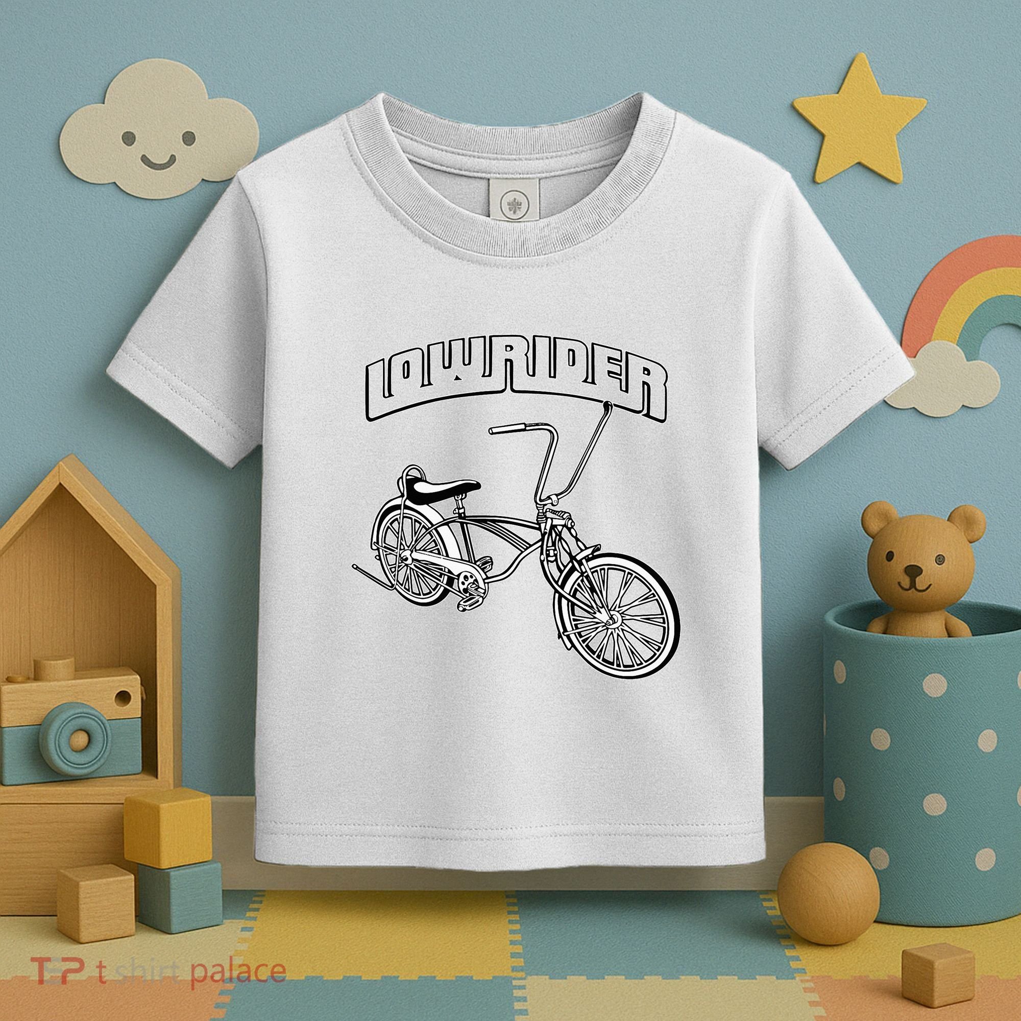 Low Rider Bicycle Chicano Cholo Lowrider Bike Toddler T-Shirt