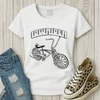 Low Rider Bicycle Chicano Cholo Lowrider Bike Women's T-Shirt thumb 3