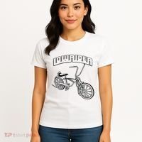 Low Rider Bicycle Chicano Cholo Lowrider Bike Women's T-Shirt thumb 4