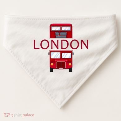 London Red Bus USA-Made Doggie Bandana