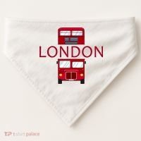 London Red Bus USA-Made Doggie Bandana thumb 0