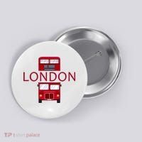 London Red Bus Button thumb 0