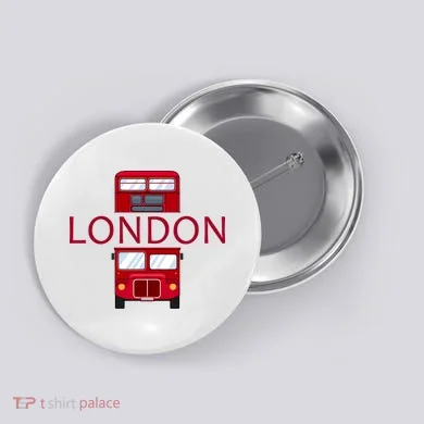 London Red Bus Button