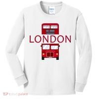 London Red Bus Kids Long Sleeve Shirt thumb 0