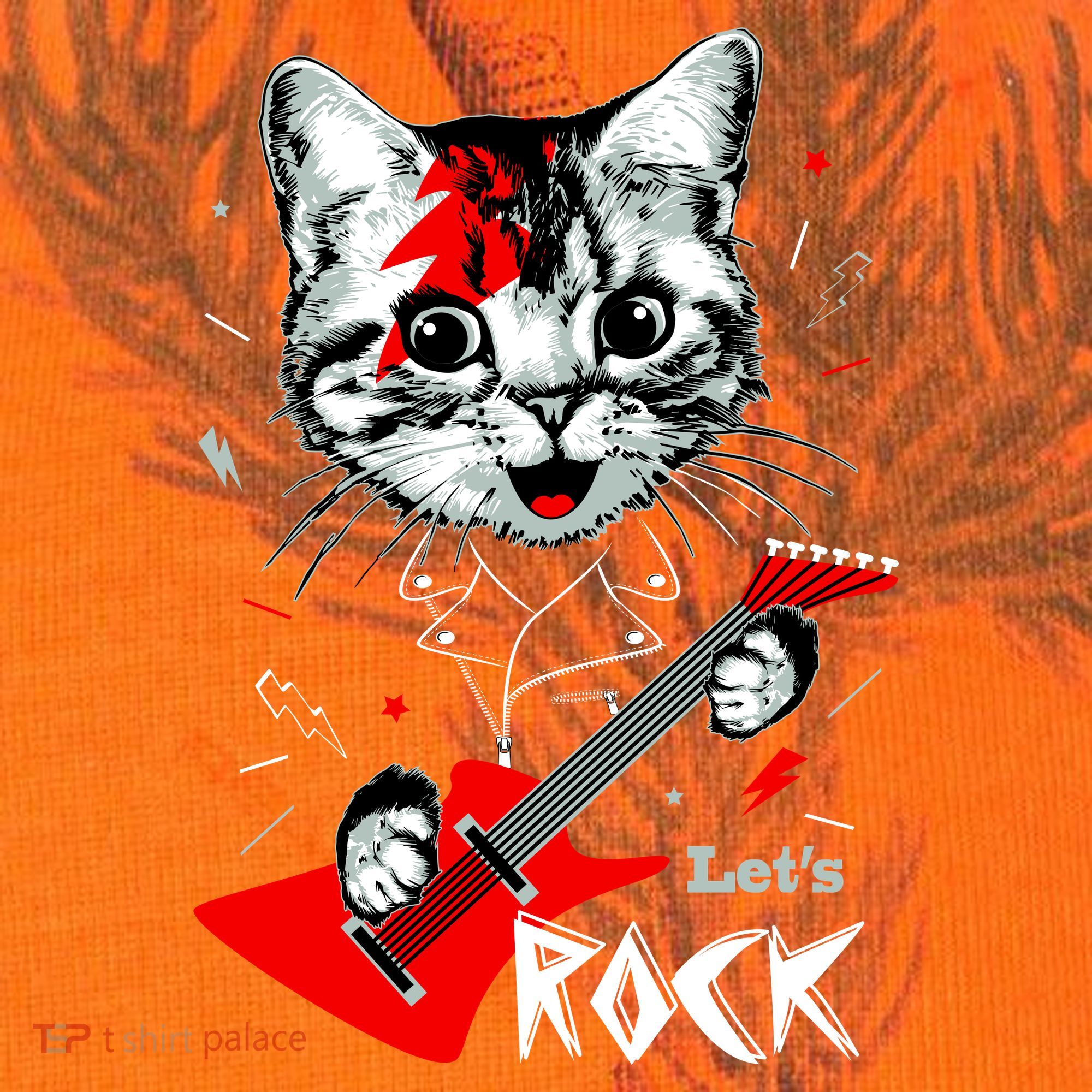 Lets Rock Cat Rock Band Guitar Rock And Roll Kati Licensed 12" Camo Cuffed Beanie