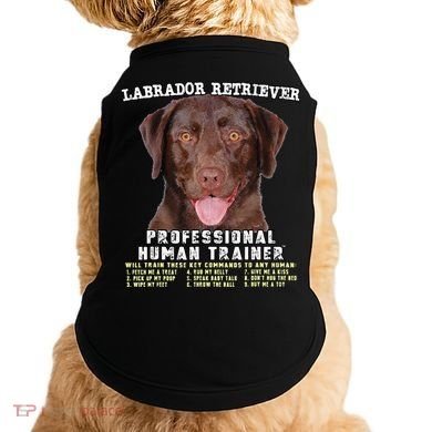 Labrador Retriever Chocolate Lab Professional Human Trainer Cute Dog Doggie Tank