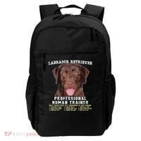 Labrador Retriever Chocolate Lab Professional Human Trainer Cute Dog Backpack thumb 0