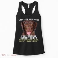 Labrador Retriever Chocolate Lab Professional Human Trainer Cute Dog Women's Tank Top thumb 0