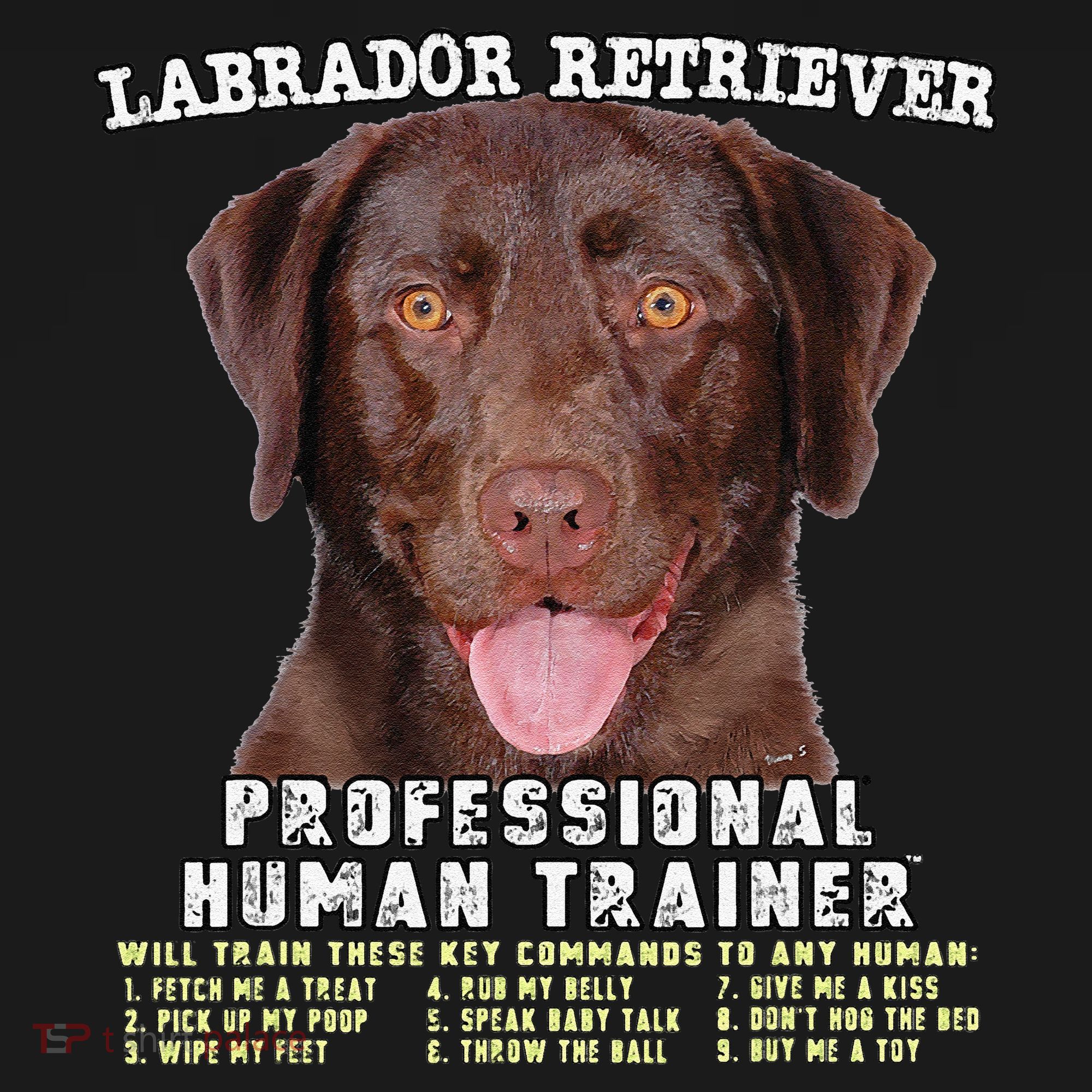 Labrador Retriever Chocolate Lab Professional Human Trainer Cute Dog Women's Tank Top