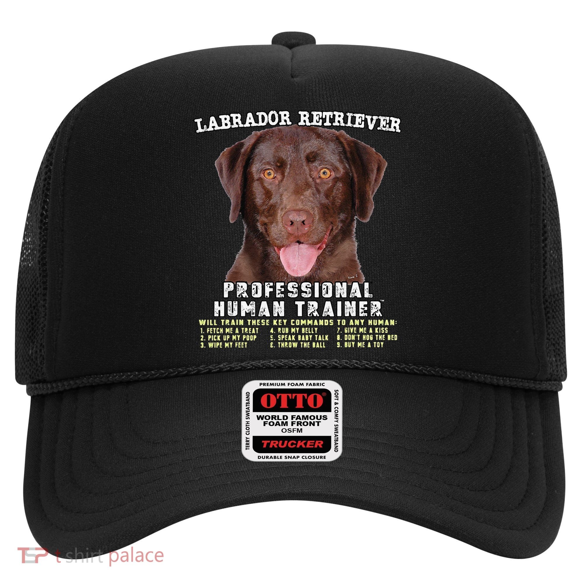 Labrador Retriever Chocolate Lab Professional Human Trainer Cute Dog Hat