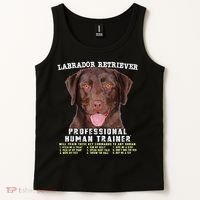 Labrador Retriever Chocolate Lab Professional Human Trainer Cute Dog Tank Top thumb 2