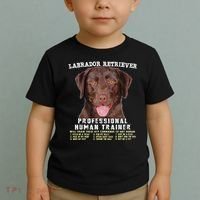Labrador Retriever Chocolate Lab Professional Human Trainer Cute Dog Toddler T-Shirt thumb 2