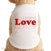 Love Retro Cute Gift Doggie Tank thumb 0