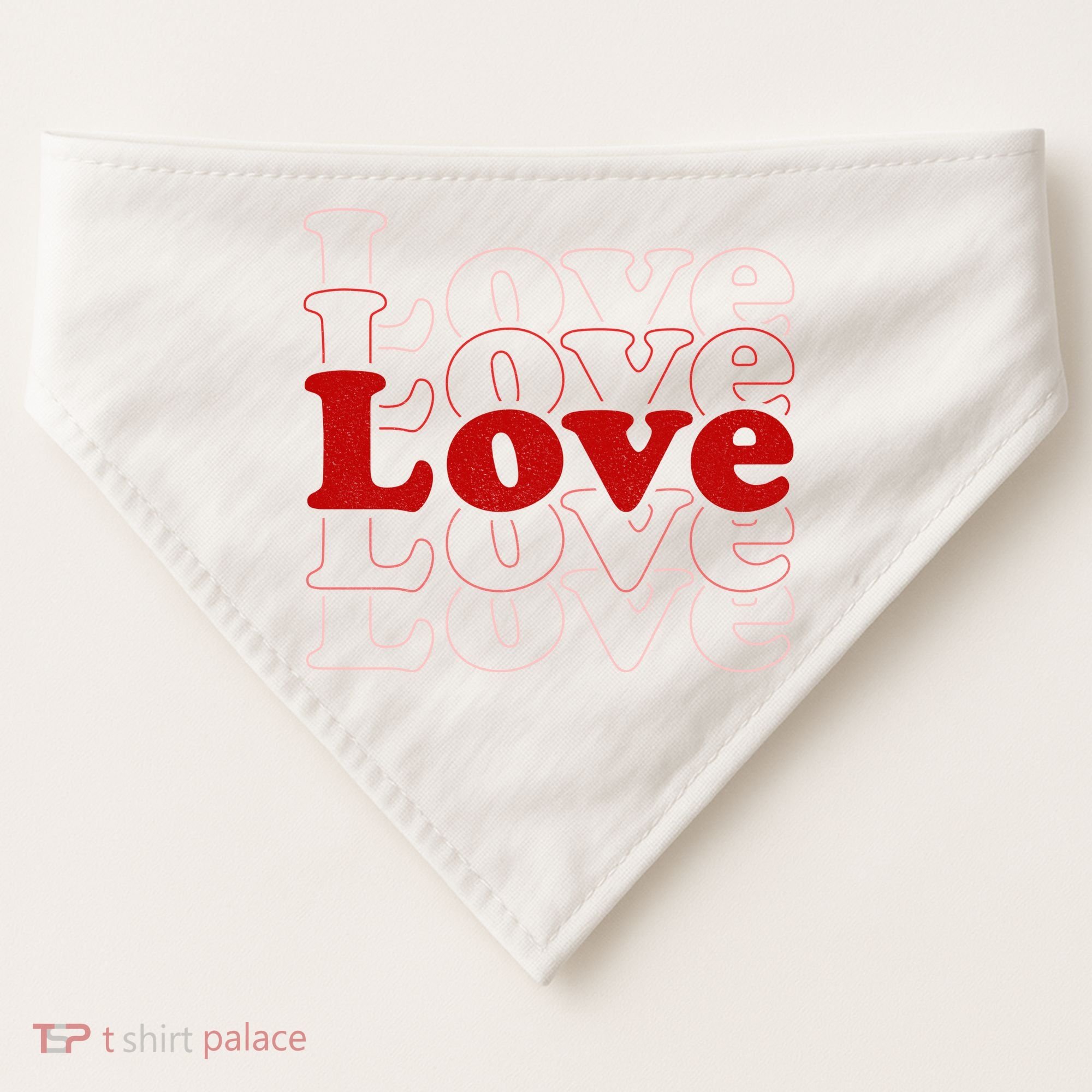 Love Retro Cute Gift USA-Made Doggie Bandana