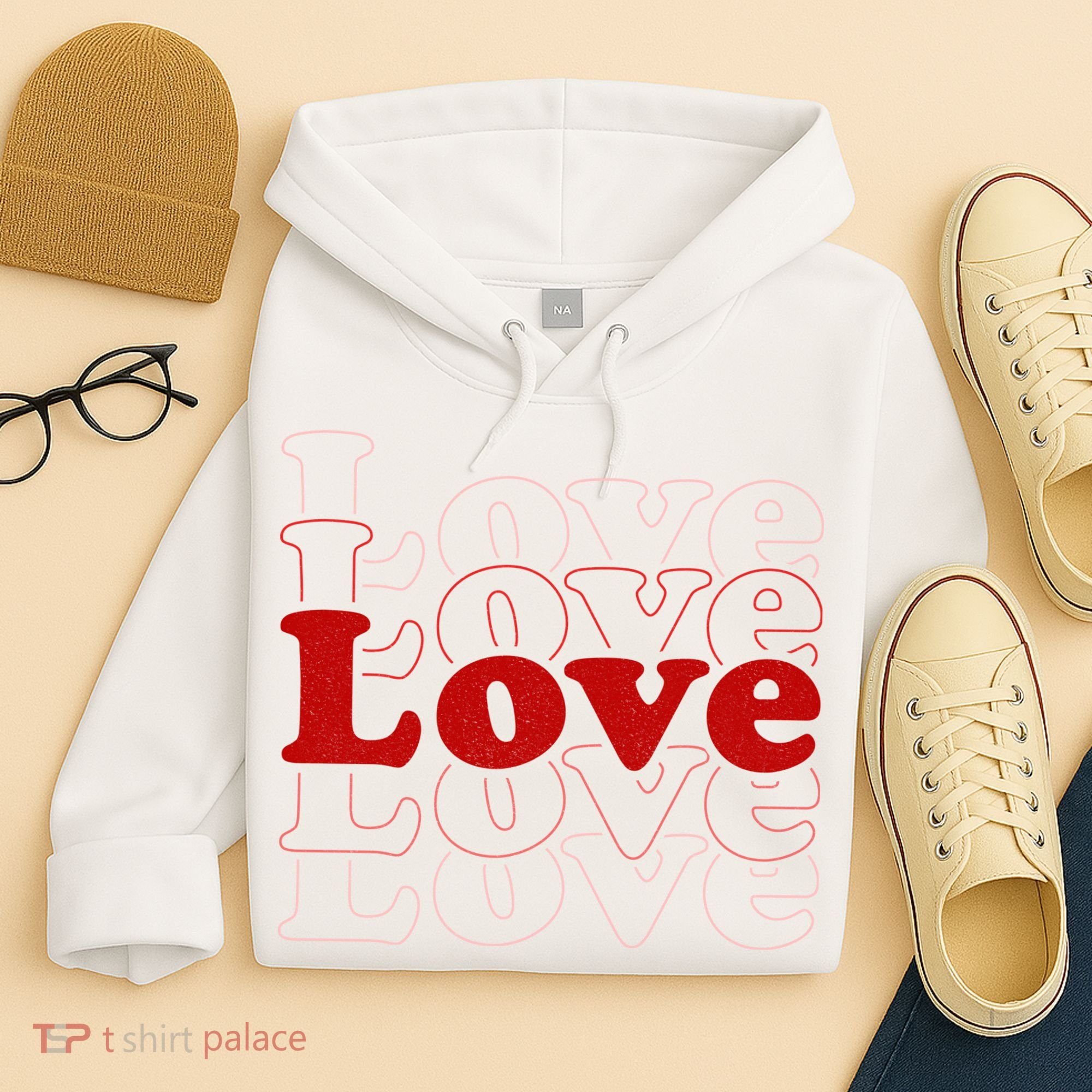 Love Retro Cute Gift Hoodie