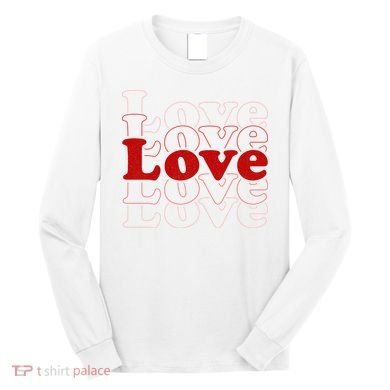 Love Retro Cute Gift Long Sleeve Shirt
