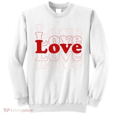 Love Retro Cute Gift Sweatshirt