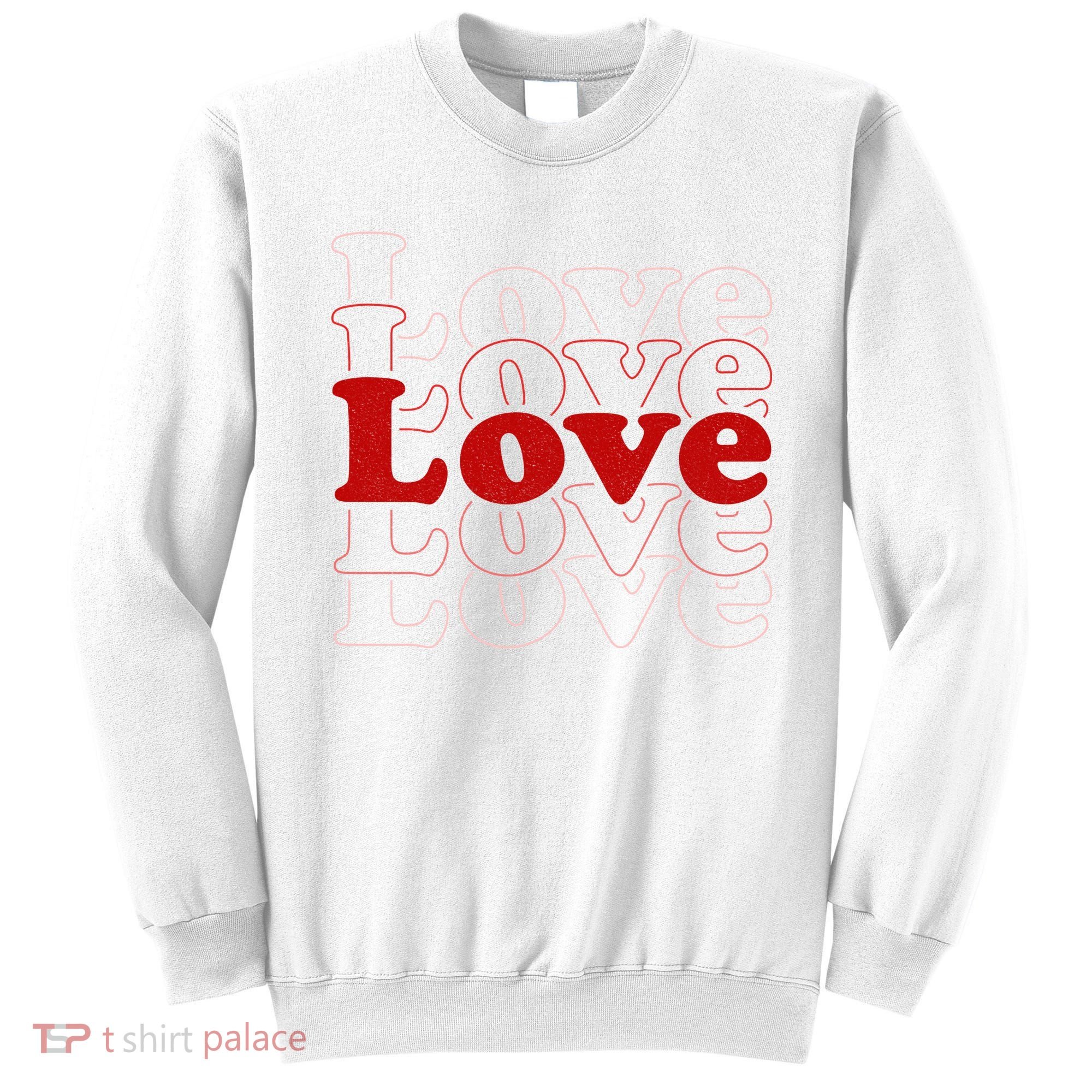 Love Retro Cute Gift Sweatshirt