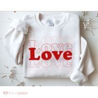 Love Retro Cute Gift Sweatshirt thumb 2