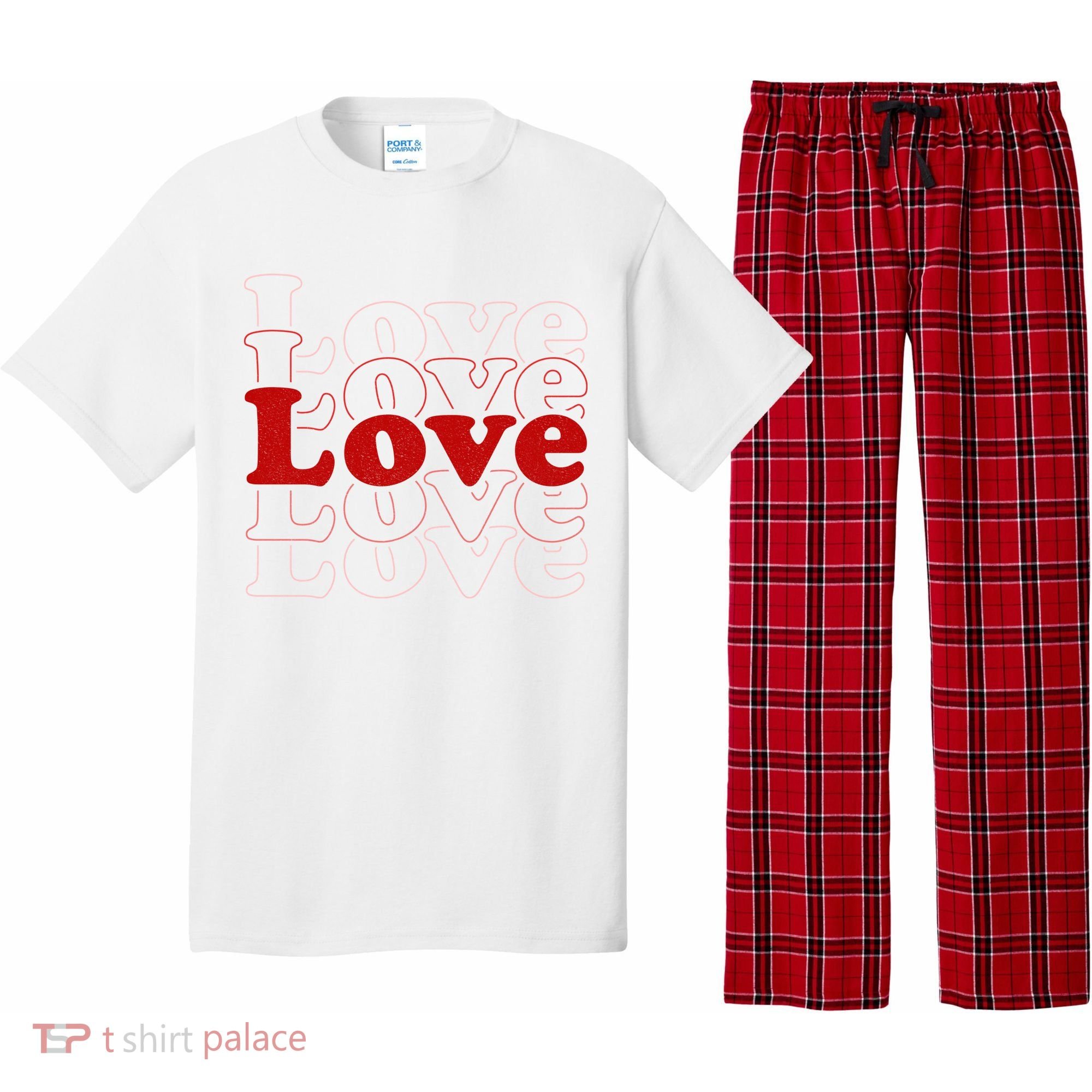 Love Retro Cute Gift Pajama Set