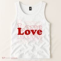 Love Retro Cute Gift Tank Top thumb 2