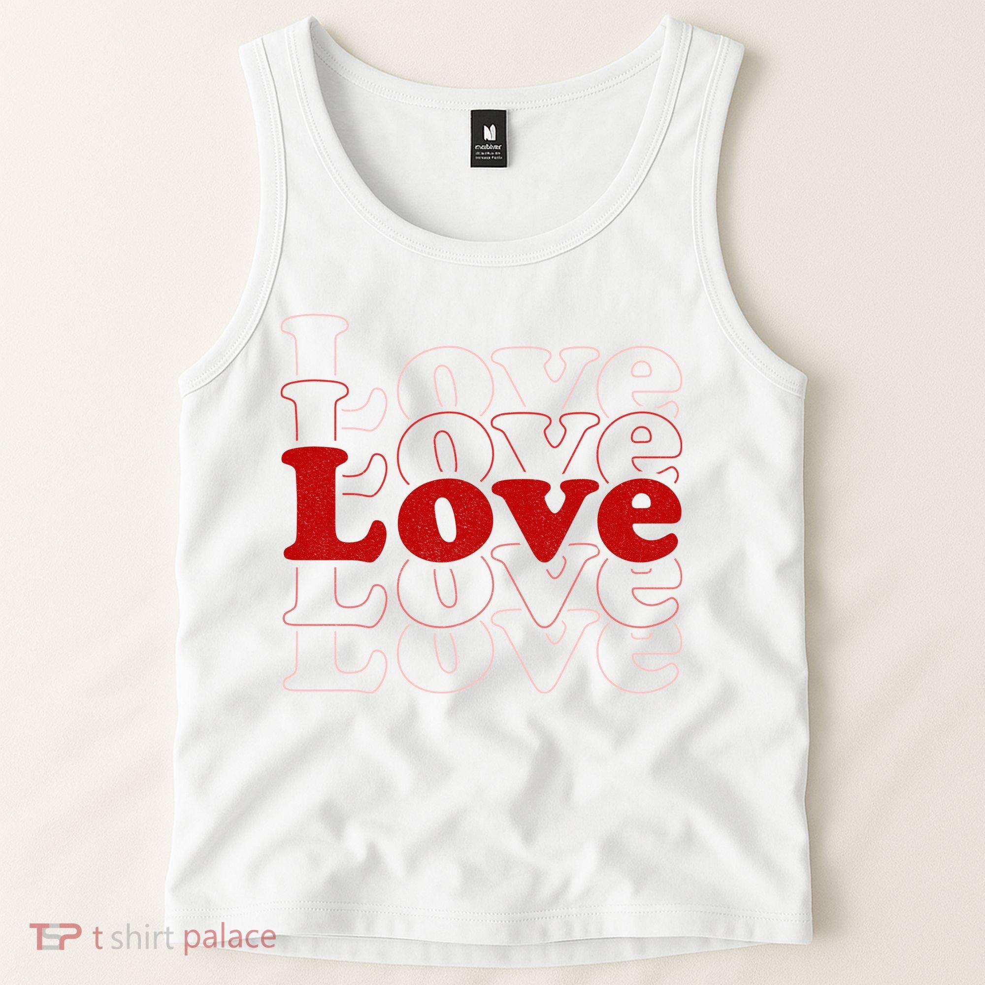 Love Retro Cute Gift Tank Top