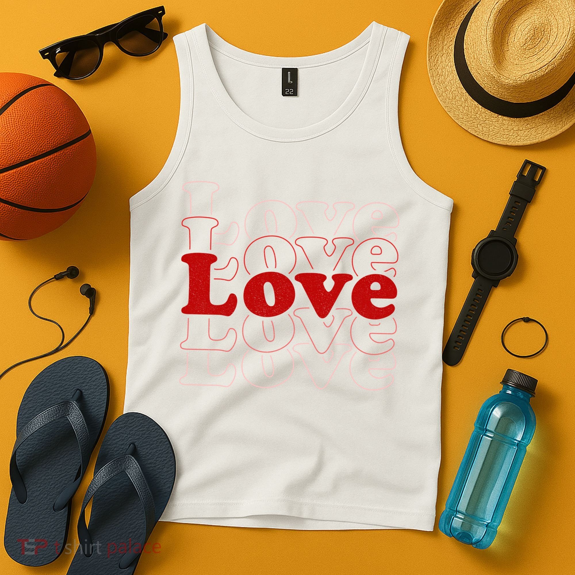 Love Retro Cute Gift Tank Top